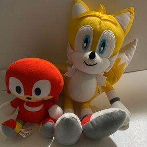 Vibrant Yellow and Red Stuffed Animal Toy